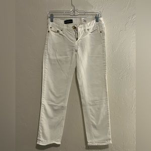 Womens J Crew SIze 26 Cropped Matchtick White Jeans